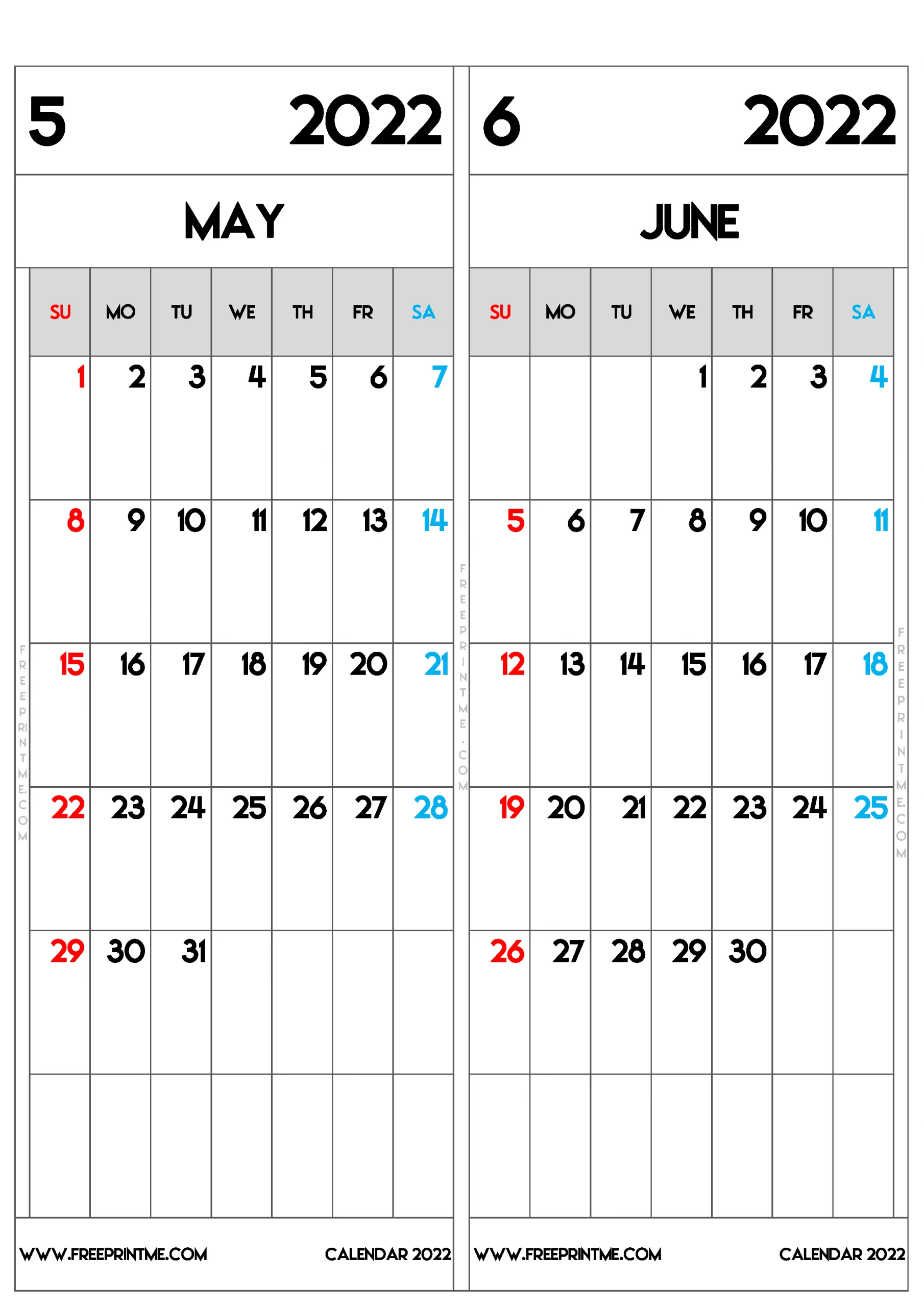 free printable may june 2022 calendar a3