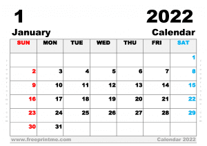 Free Printable January 2023 Calendar With Holidays Pdf In Variety 