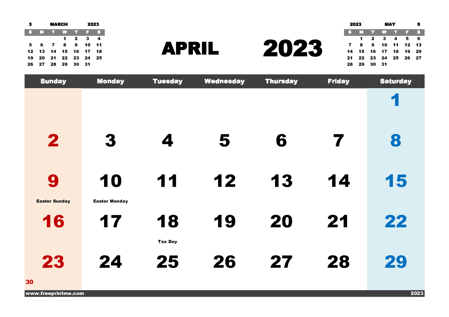 free-printable-april-2023-calendar-with-holidays-pdf-in-variety-formats
