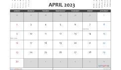 Free April Calendar 2023 Printable