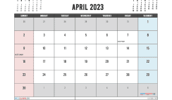 Free April 2023 Calendar Printable