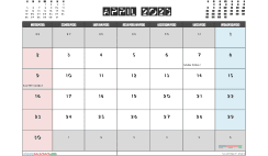 April 2023 Calendar with Holidays Free