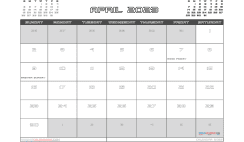 Free Printable April 2023 Calendar