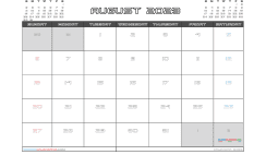 August 2023 Calendar with Holidays Printable