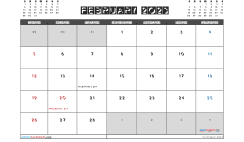 Printable February 2023 Calendar with Holidays