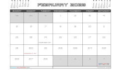 Free Printable February 2023 Calendar