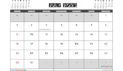 Printable July 2023 Calendar with Holidays