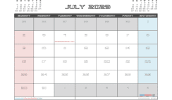 Free July 2023 Calendar with Holidays