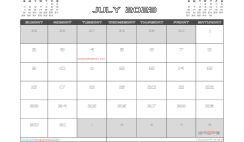 Free Printable July 2023 Calendar