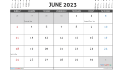 Free Printable June 2023 Calendar