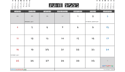 Printable June 2023 Calendar with Holidays