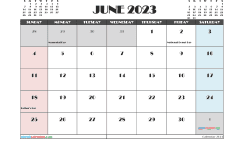 June 2023 Calendar Free Printable