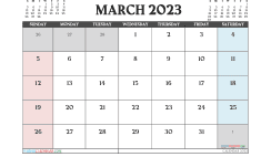 Free Calendar March 2023 Printable