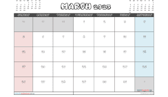 Free 2023 Calendar March Printable