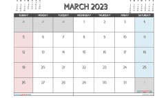 Free March 2023 Calendar Printable