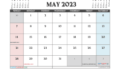 Free Calendar May 2023 Printable