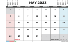 May 2023 Printable Calendar Free