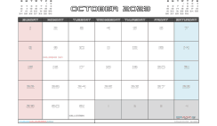 Free October 2023 Calendar with Holidays