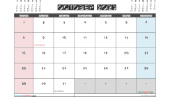 October 2023 Calendar with Holidays Free