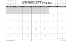 Free September Calendar 2023 Printable