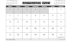 Printable September 2023 Calendar with Holidays