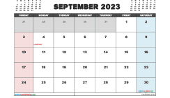 Free September 2023 Calendar Template