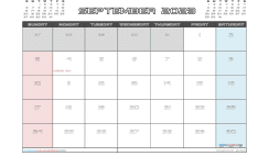 Free September 2023 Calendar with Holidays