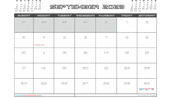 Free Printable September 2023 Calendar