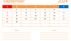 Free Printable Calendar com September 2024 S9213