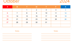 Free Printable Calendar com October 2024 O1213