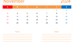 November 2024 Calendar Editable Free N1215