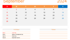 Blank Printable September Calendar 2024 S9416