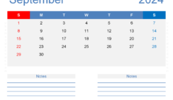 Printable Calendar September 2024 Free S9248