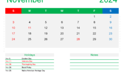 Free Printable Calendar Templates November 2024 N1172