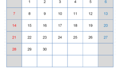 Excel Calendar April 2024 A4186