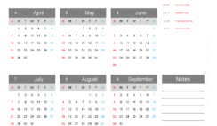 Download 2024 free printable Calendar A4 Vertical (24Y024)