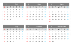 Download printfree Calendar 2024 A4 Vertical (24Y112)