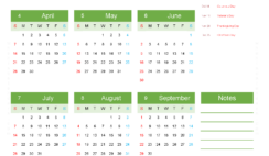 Download 2024 Calendar free printable A4 Vertical (24Y034)