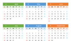 Download printable 2024 monthly Calendar with holidays A4 Vertical (24Y124)