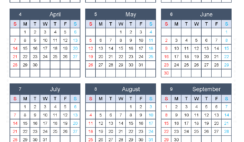 Download free Calendar 2024 printable A4 Vertical (24Y129)