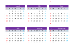 Download 2024 free printable monthly Calendar A5 Vertical (24Y174)