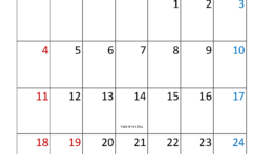 Printable February Calendar 2024 Free F2311