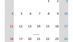 February 2024 Calendar planner Printable F2315