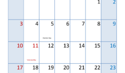 Free Printable November 2024 Calendar N1319