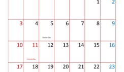 Free Blank Calendar November 2024 N1321