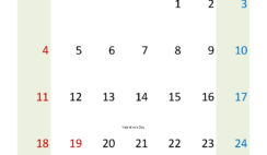 Printable Monthly February Calendar 2024 F2330