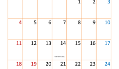 February Calendar Blank 2024 F2336