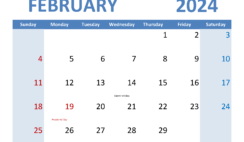 February 2024 appointment Calendar Printable F2350