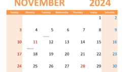 2024 November schedule Template N1370