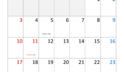 Printable Calendar Template November 2024 N1372